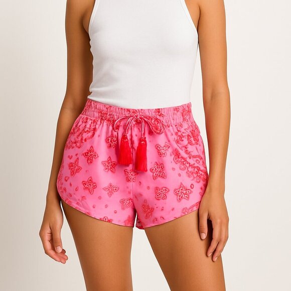 Rococo Sand Tassel Tie Pull On Shorts - Picture 1 of 7